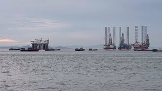 Выход из порта Гонконг / Часть 2 Обзор судна контейнеровоза.