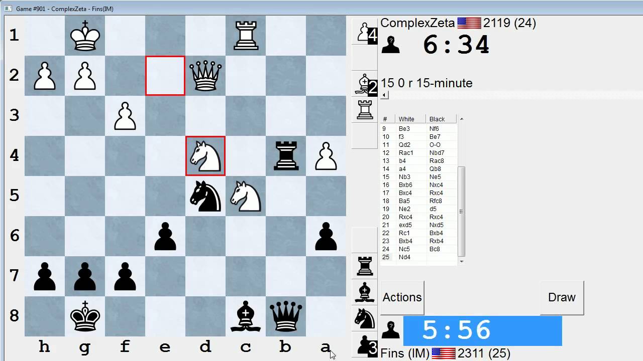 Стандартные шахматы №101: ComplexZeta против ММ Бартоломью (Сицилианская защита)