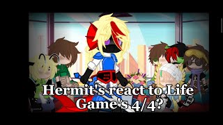 Hermit's react to Life Game's 4/4? ||Limited Life, Hermitcraft § friend's||
