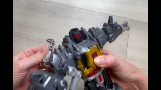 Transformers Cyberworld Grimlock Chomp & Battle 9-Inch Action Figure- review and how to transform