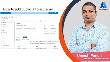 How to add public IP to azure vm