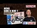 Meng Models | 1/9 BMW R NineT Motocycle Plastic Kit Unboxing | #askHearns