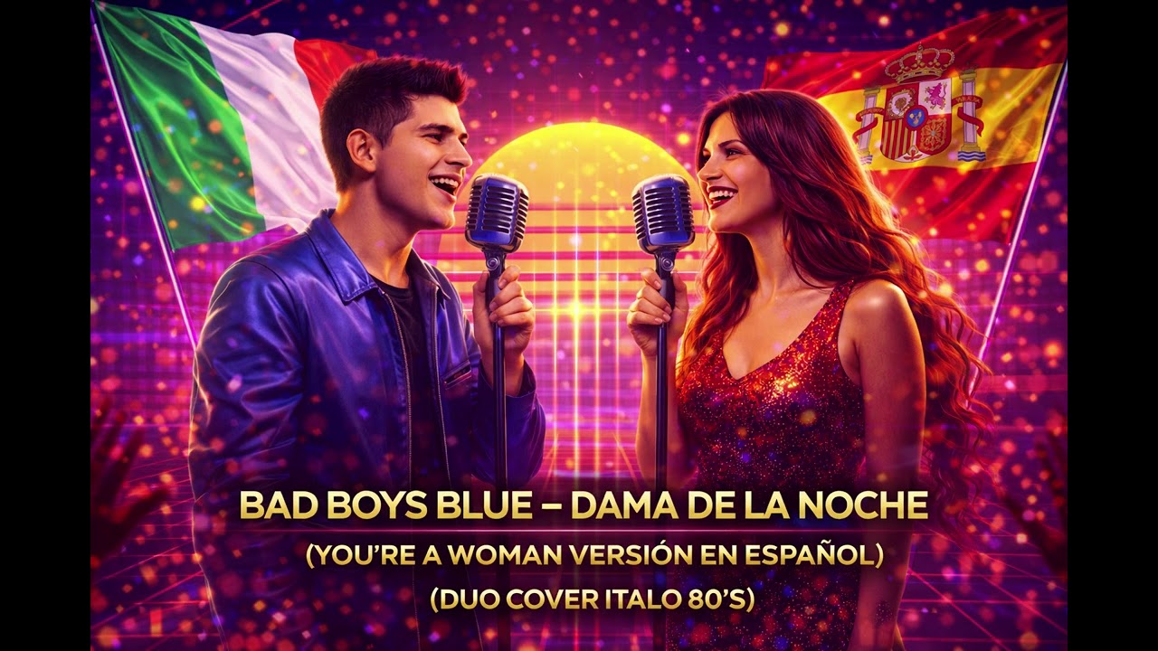 BAD BOYS BLUE-DAMA DE LA NOCHE (YOU'RE A WOMAN VERSIÓN EN ESPAÑOL) (DUO COVER ITALO 80'S)