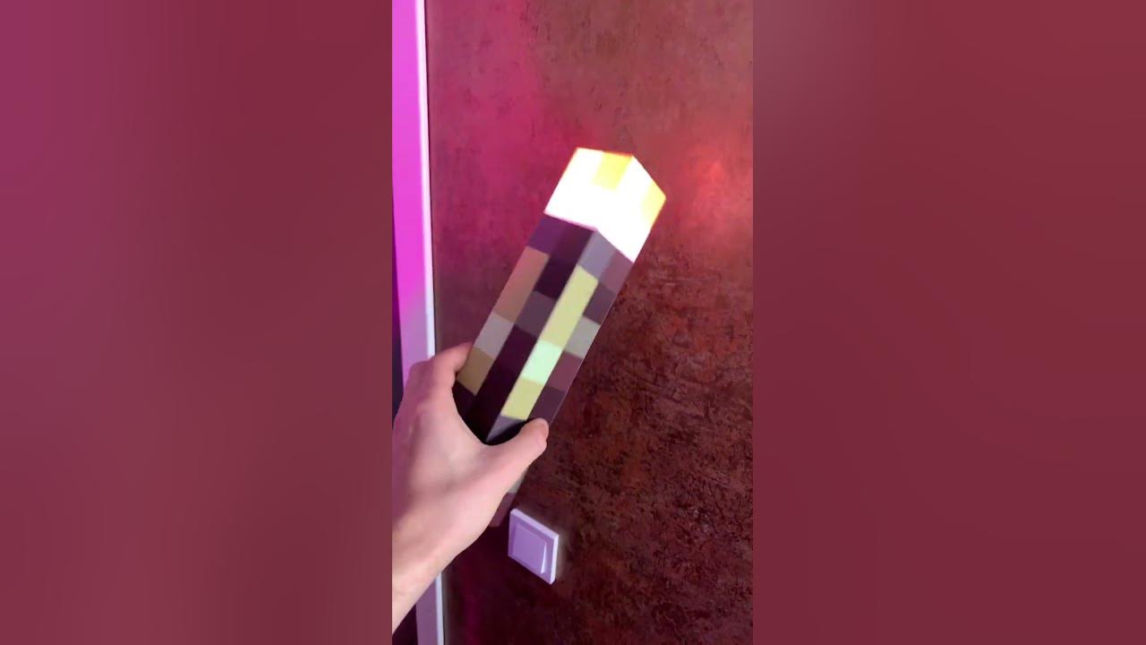 Факел из Маинкрафт - YouTube