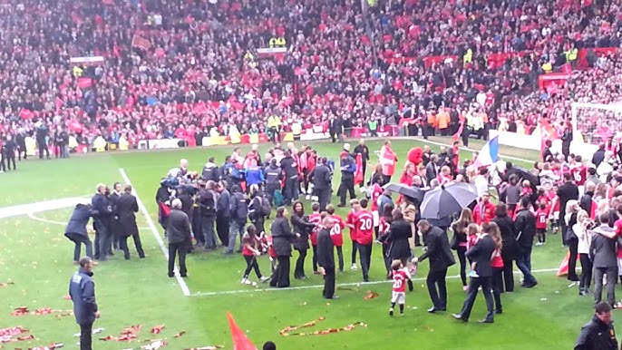 Club Brugge Fans singing loud at Old Trafford, Manchester United 3