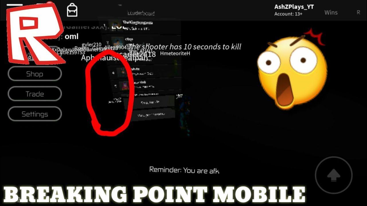 How To Glitch In Breaking Point On Mobile Roblox Tutorial 2020 Youtube - how do you throw knives in roblox breaking point