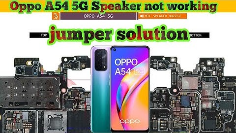 Oppo A54 5g Speaker not working problem jumper solution|#thesoilboy