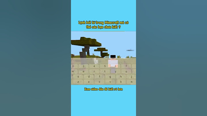 Lệnh bất tử trong minecraft