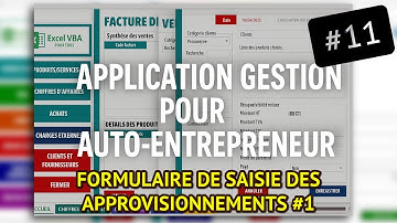 Self-employed Management #11: Supply Entry Form (V1 – Excel VBA)