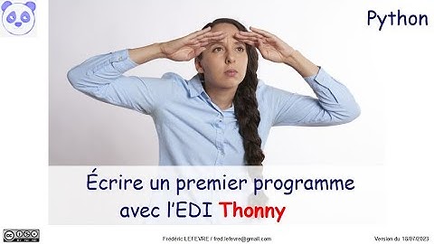 Écrire un premier programme Python avec l’EDI Thonny  4