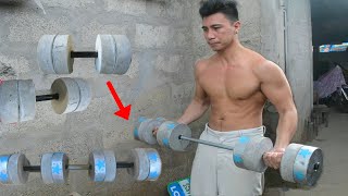 How to make dumbbell convertible barbell, homemade weights, diy
weights at home. hello today i'm going show you bar...