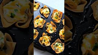 Crispy Jalapeno Popper Wonton Cups (Cream Cheese Wontons Recipe)