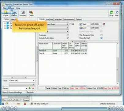 MetriQ Hands Free Timing Technology: Creating simple reports
