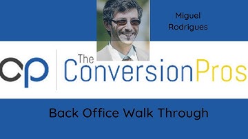 The Conversion Pros Back Office Walk Through   part 5