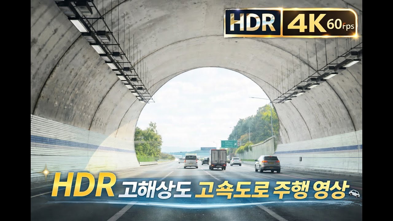 [HDR 4K 60fps] 맑은 날 경기도 외곽순환도로 드라이브 영상 Relaxing Highway Driving in HDR 4K 60fps. 癒し 治愈系