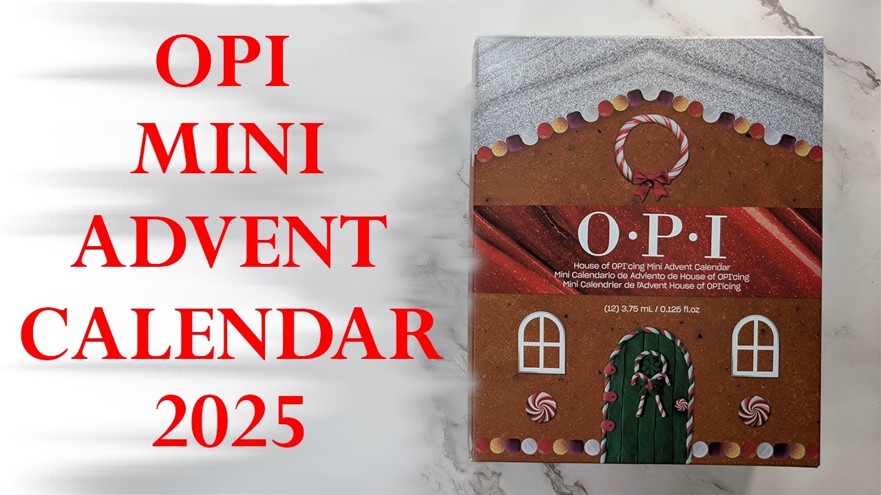АДВЕНТ-КАЛЕНДАРЬ OPI 2025 | Распаковка + образцы на натуральных ногтях | Идеальные ногти дома