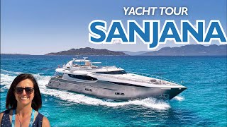 Tour SANJANA – 106 ft Luxury Yacht in Greece 🇬🇷