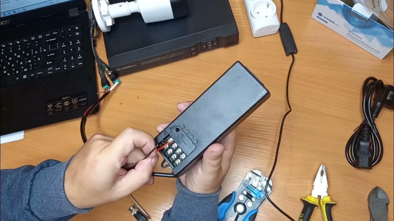 Видеонаблюдение своими руками Подключение видеокамер - YouTube