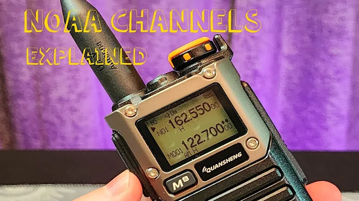 Quansheng UV-K6 UV-K5(8) NOAA Channels And Weather Alerts Explained
