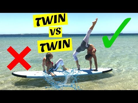 Yoga Challenge on a paddle board | Twin Vs Twin