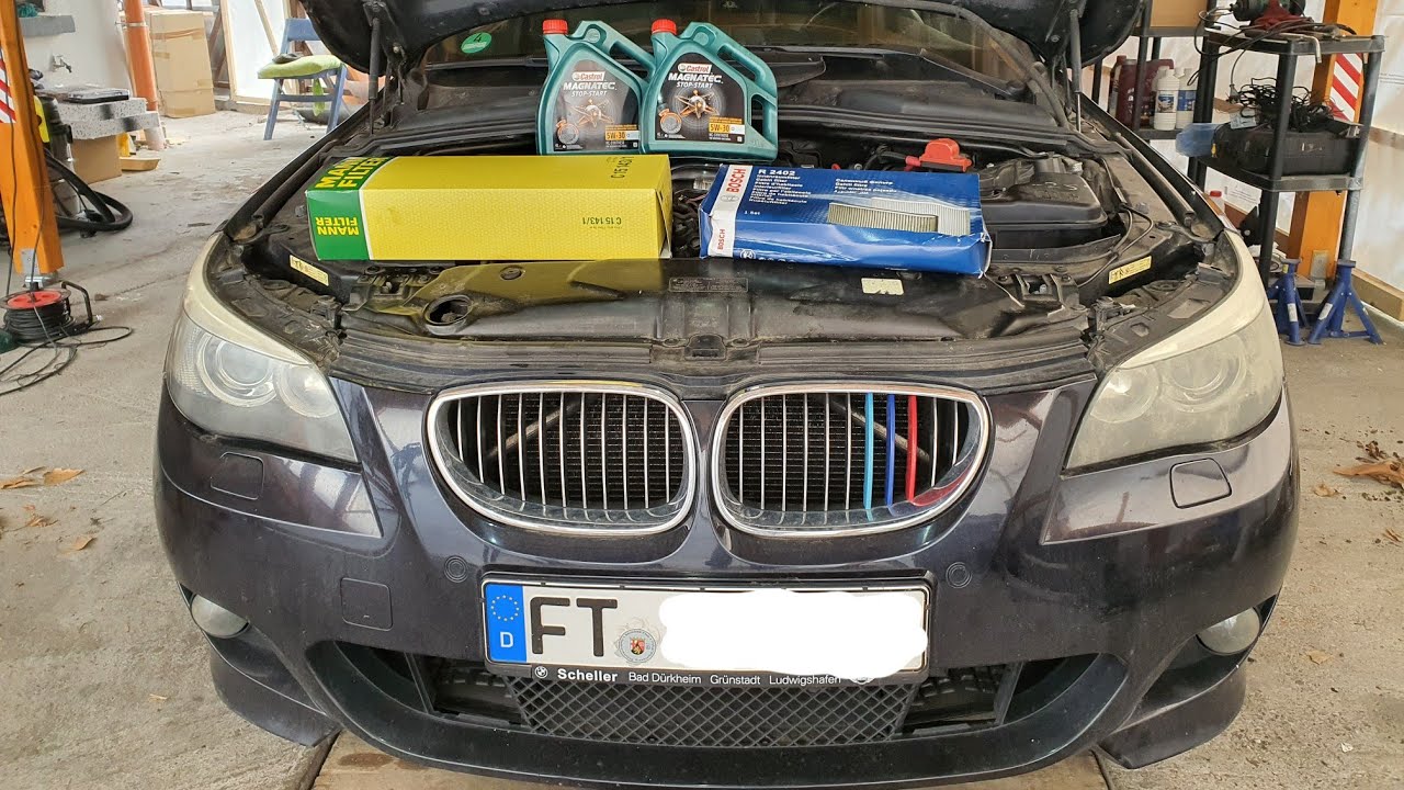 Bmw E60 530d engine tune up and full auto check YouTube