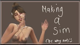 making a sim in the sims4 🧇 //sims4// //custom content//