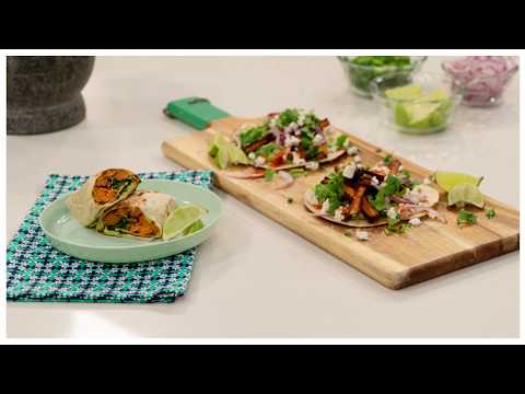 Sweet potato soft tacos and burritos recipe