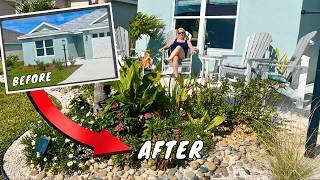 DIY Front Yard Makeover: Tropical Patio on a Budget in The Villages