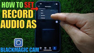 How to Set Record Audio as on BlackMagic Camera Application screenshot 3