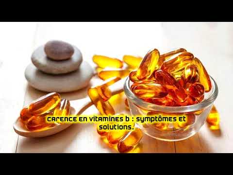 Vidéo: Vitamine B15 - Carence, Excès, Indications D'utilisation
