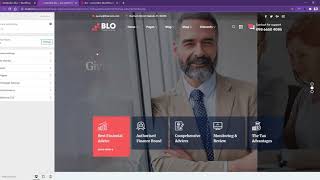 BLO theme How to modify  Header with builder