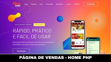 Linda home editável em PHP.