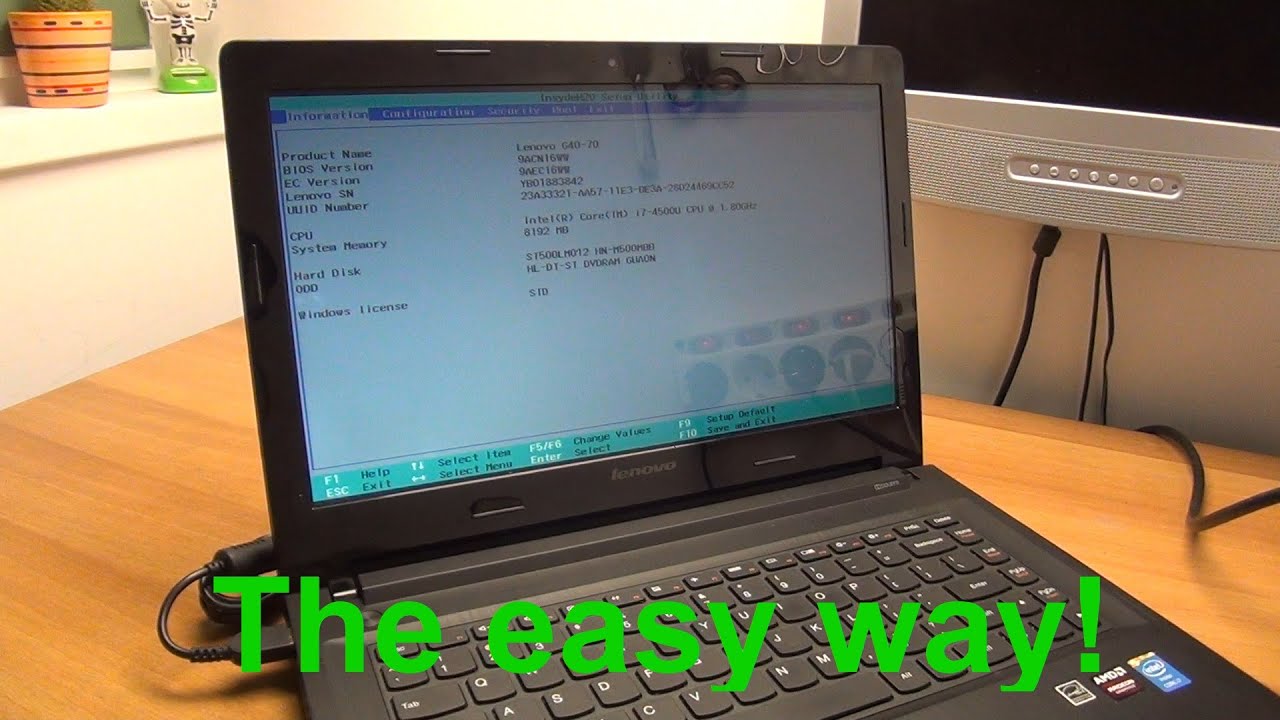 How To Enter The Bios On A Lenovo G40 70 Laptop Or Any Other Modern Lenovo Youtube