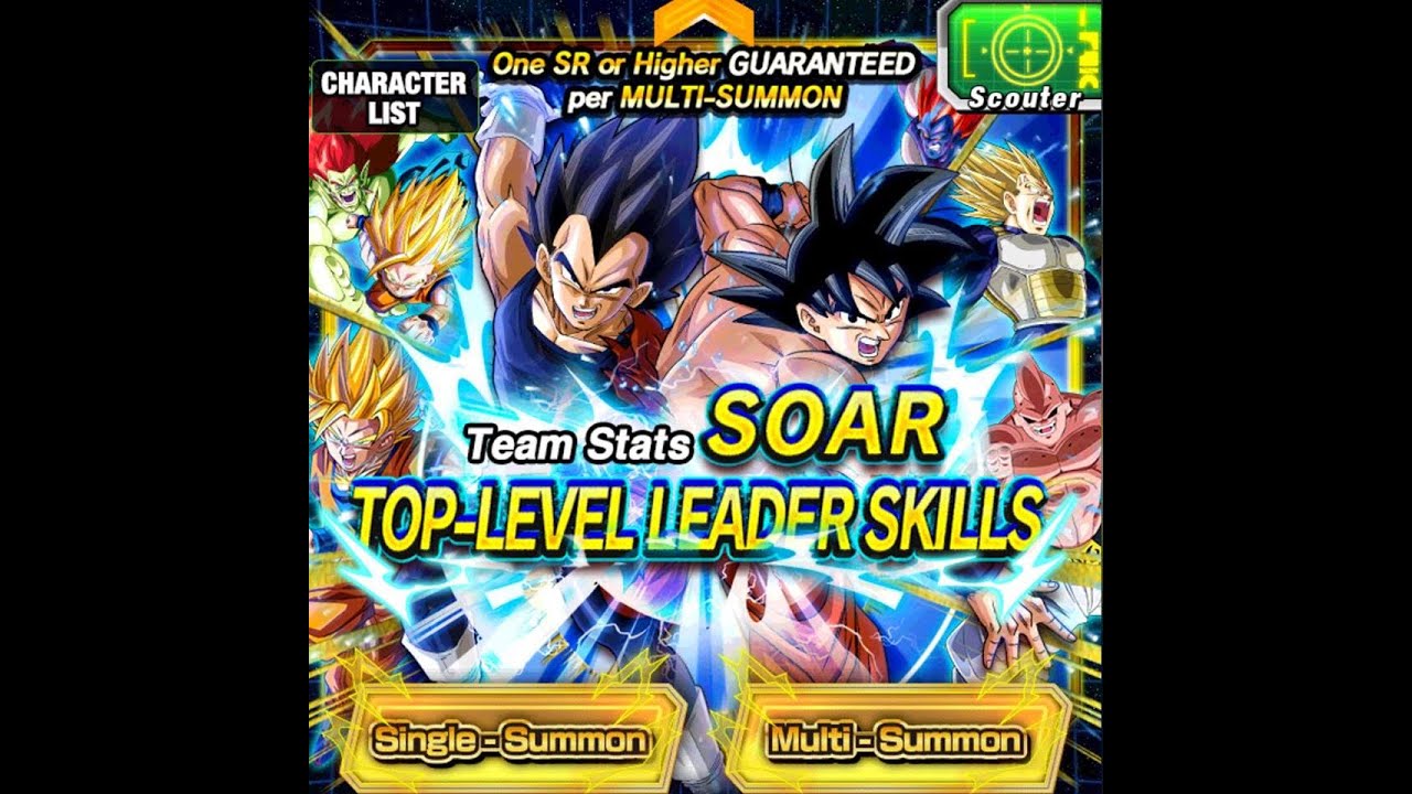 Team Stats SOAR TOPLEVEL LEADER SKILLS Summoning Event DBZ Dokkan