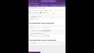 How to Merge Two Arrays using hstack in Numpy in Hindi