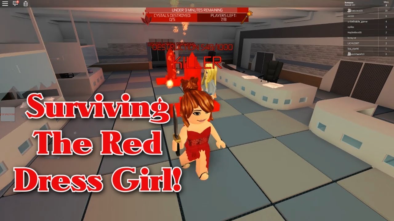 Robloxkavras Hosted Gamesft Red Dress Girl By Taro Yamodote - roblox hide and seek roblox gamelog september 02 2019