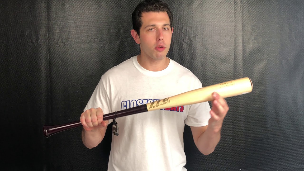 Closeoutbats.com Marucci Cutch 22 Wood Bat Cherry/Natural - YouTube