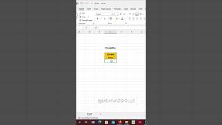 Shortcut key to Insert Current Date in Excel