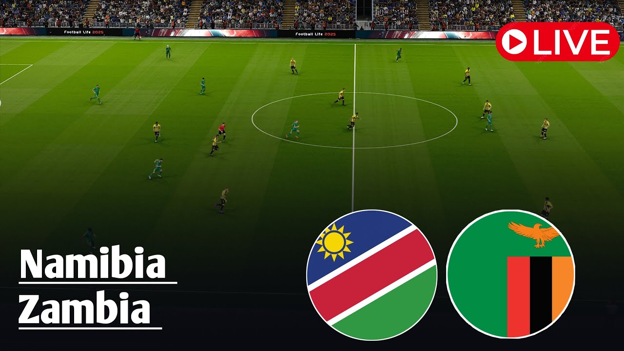 LIVE: Zambia VS Namibia | Africa Cup of Nations Women 2025 | Watch efootball Gameplay