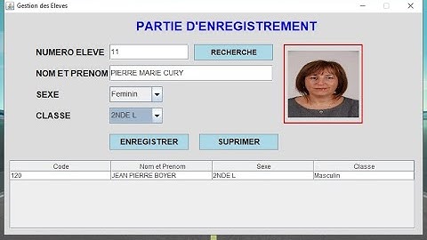 TUTO JAVA : Une application Gestion des élèves (Formation débutant) avec #MySQL #netbeans