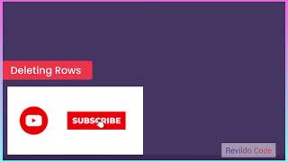 Deleting rows MySQL | MySQL full course | Full tutorial for beginners | #revildo_code