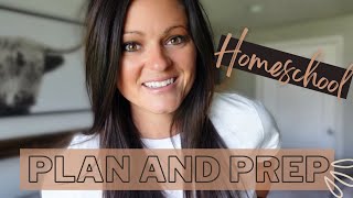 HOMESCHOOL PLAN AND PREP: preparing for day 1 in our homeschool!