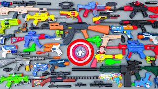 Collecting Tembakan Nerf Gun war Gun, Revolver, Gear Light Gun, AK47, Sniper Rifle, Spiderman Gun