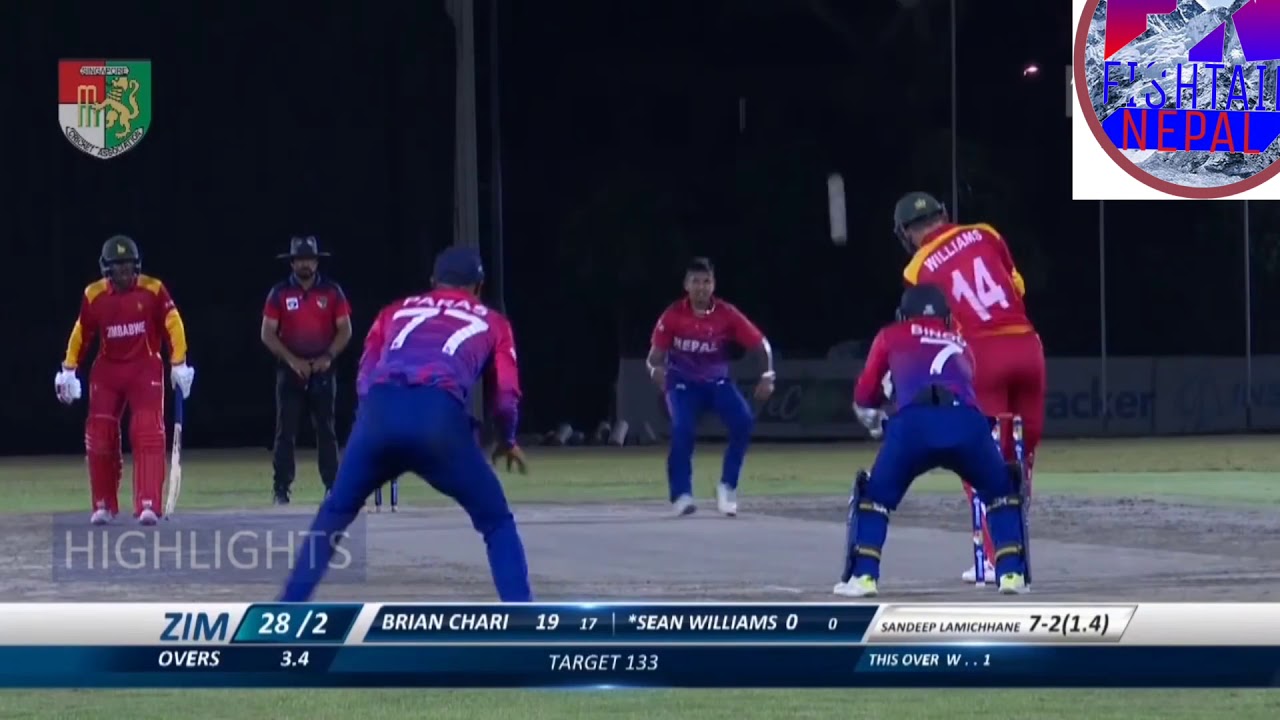 Nepal vs Zimbabwe highlights match