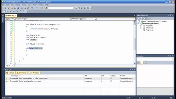 Tutorial 17: C# (C Sharp) - Binary Search \ Half Interval Search