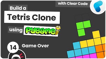 Build Tetris with Pygame #14 - Game Over