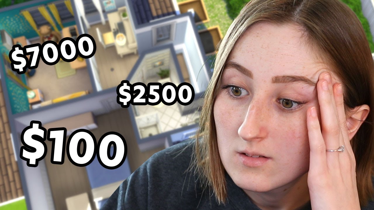 Building in The Sims but Each Room is a Different Budget - YouTube