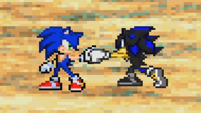 Darkspine Chaos Shadic vs Sonic.Exe Xenophase (Sprite Animation