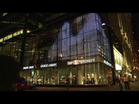 Armani 5th Avenue, New York with Martin lights on ...