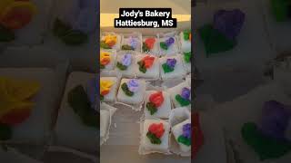 Turtles and Petit Fours from Jodys Bakery in Hattiesburg, MS are incredibly delicious